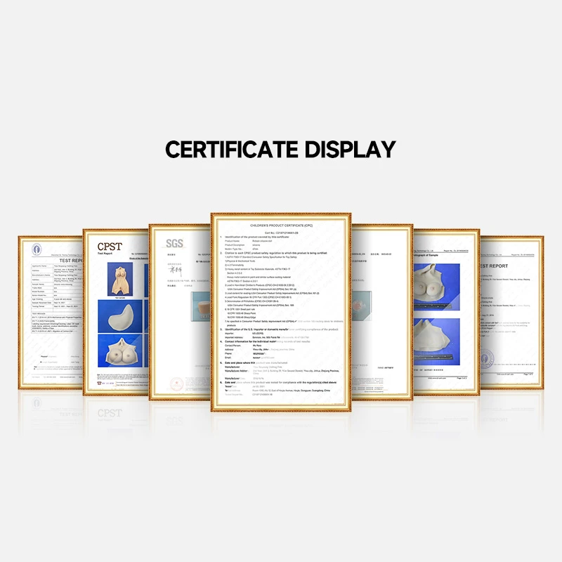 Certificates about silicone body Certificates about silicone body